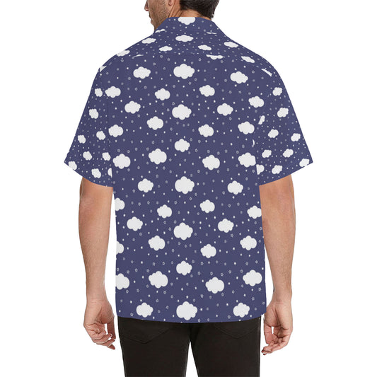Cloud Pattern Print Design 03 Men's Hawaiian Shirt
