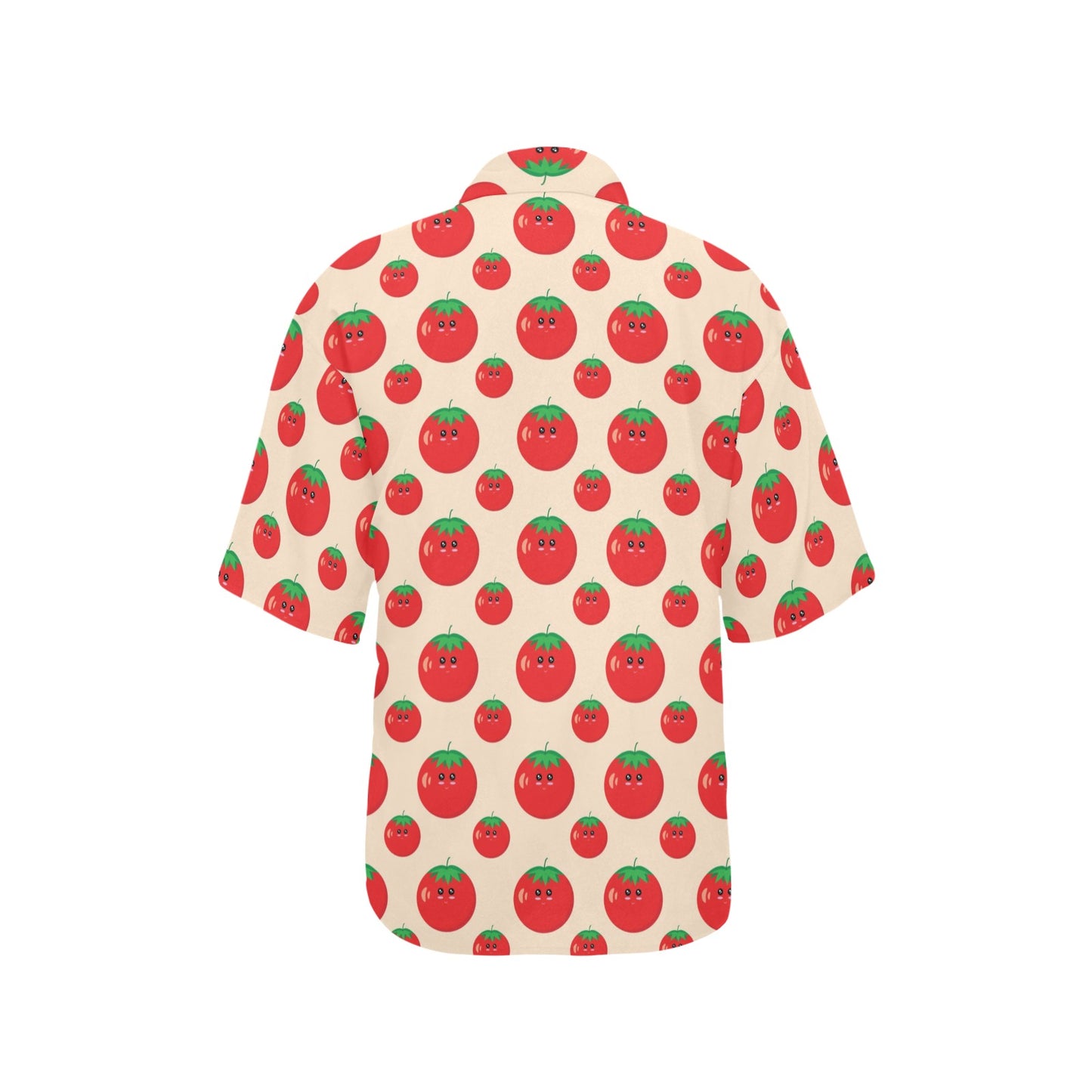 Tomato Print Design LKS308 Women's Hawaiian Shirt