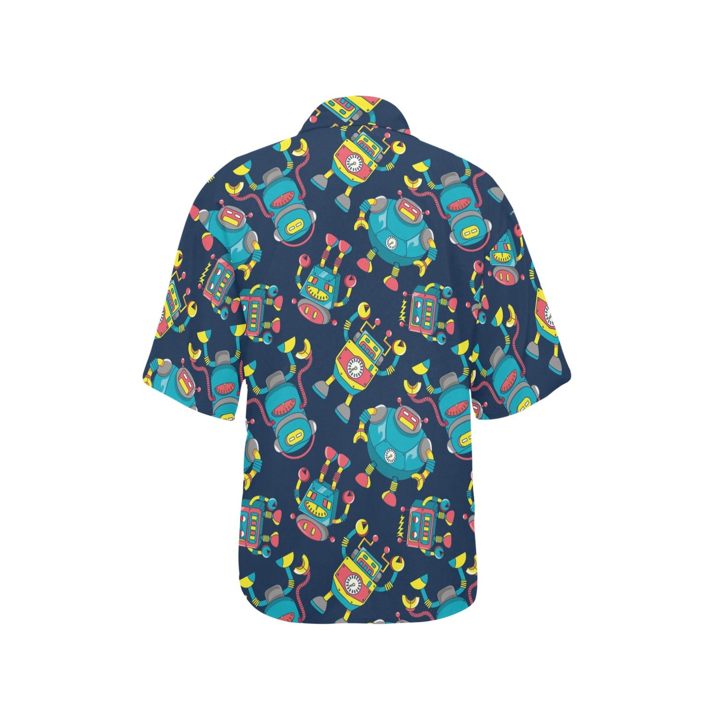 Robot Pattern Print Design A05 Women's Hawaiian Shirt