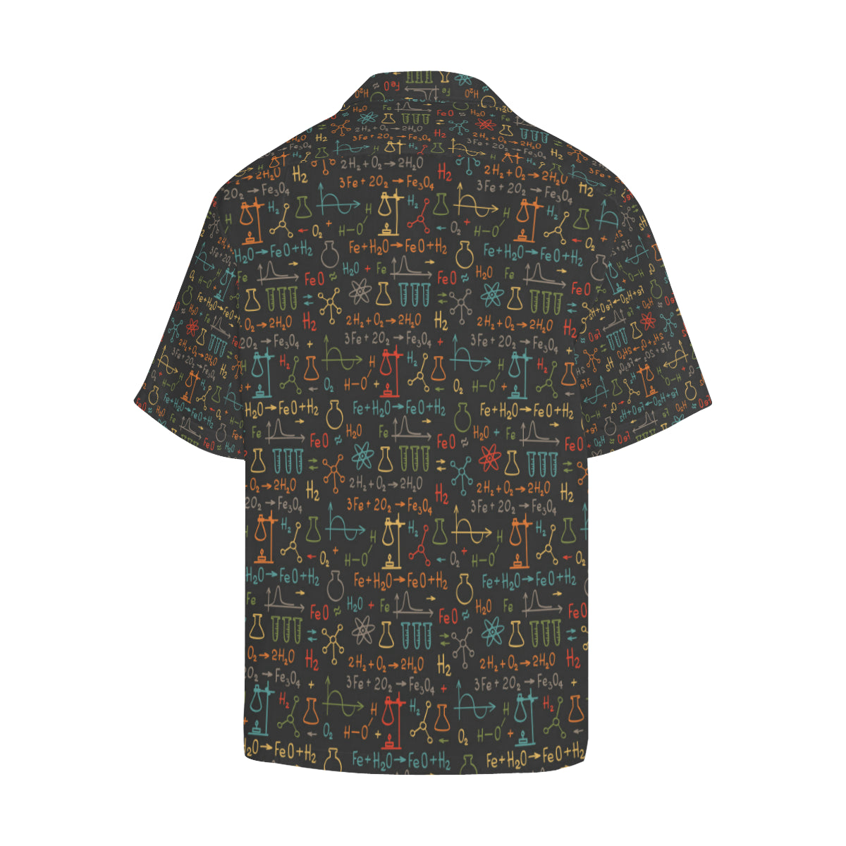 Chemical Pattern Print Design 03 Men's Hawaiian Shirt