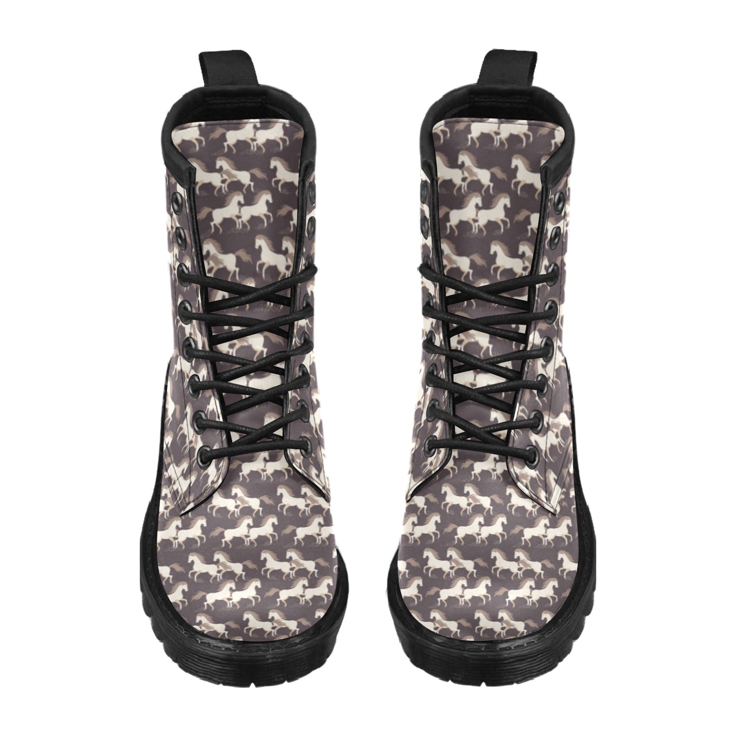 Horse Print Design LKS304 Women's Boots