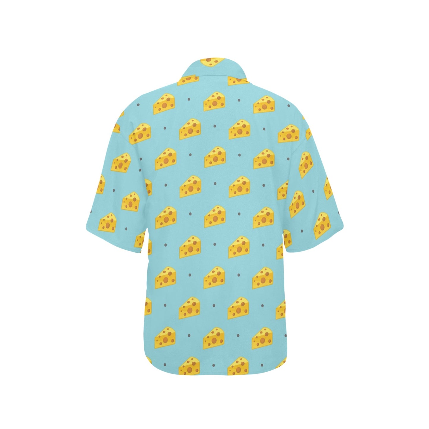 Cheese Pattern Print Design 02 Women's Hawaiian Shirt