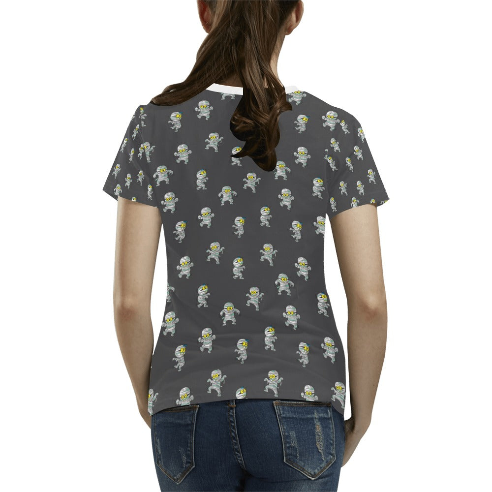Mummy Print Design LKS305 Women's T-shirt