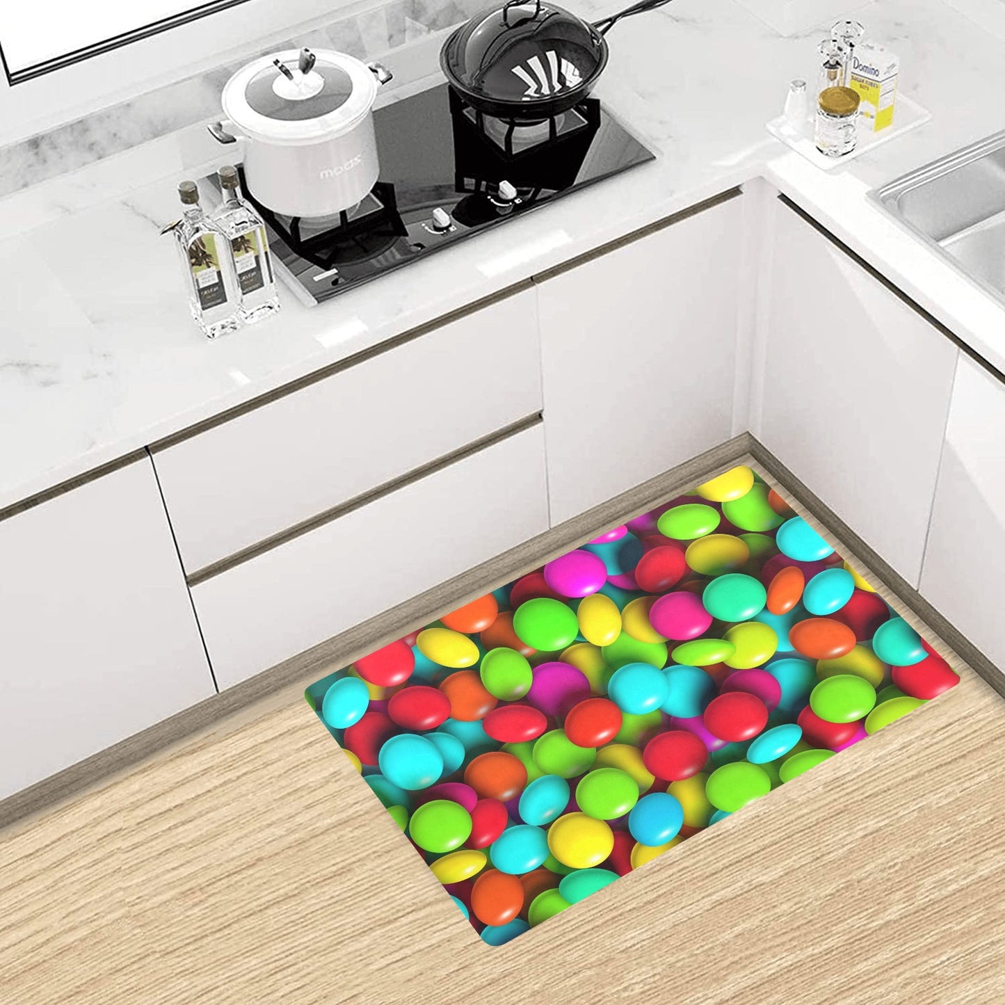 Candy Pattern Print Design CA03 Kitchen Mat