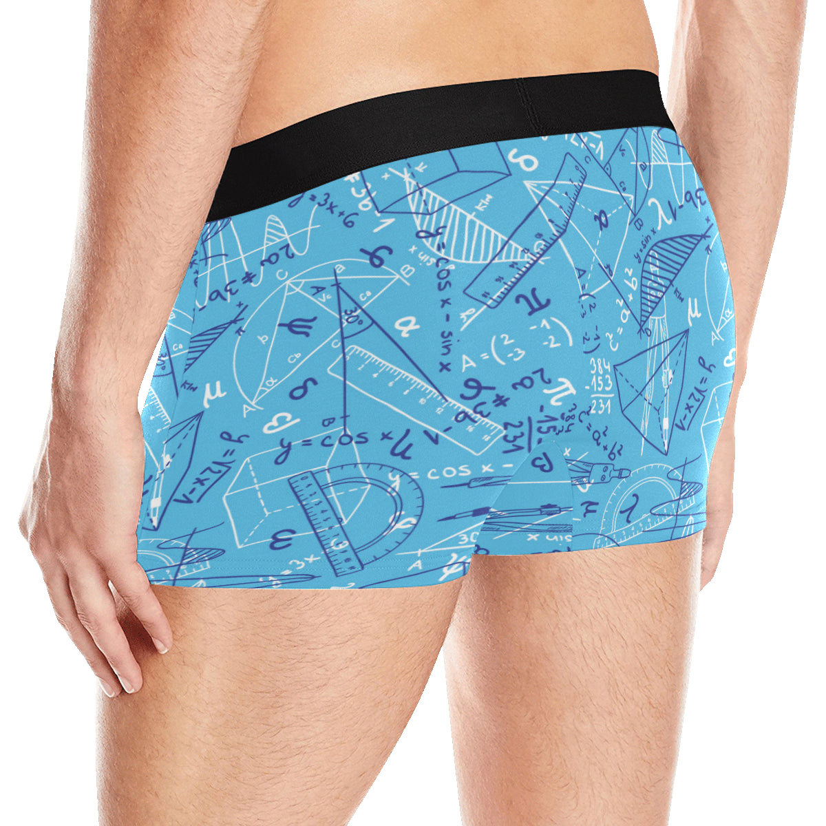 Math Pattern Print Design 02 Men's Boxer Briefs