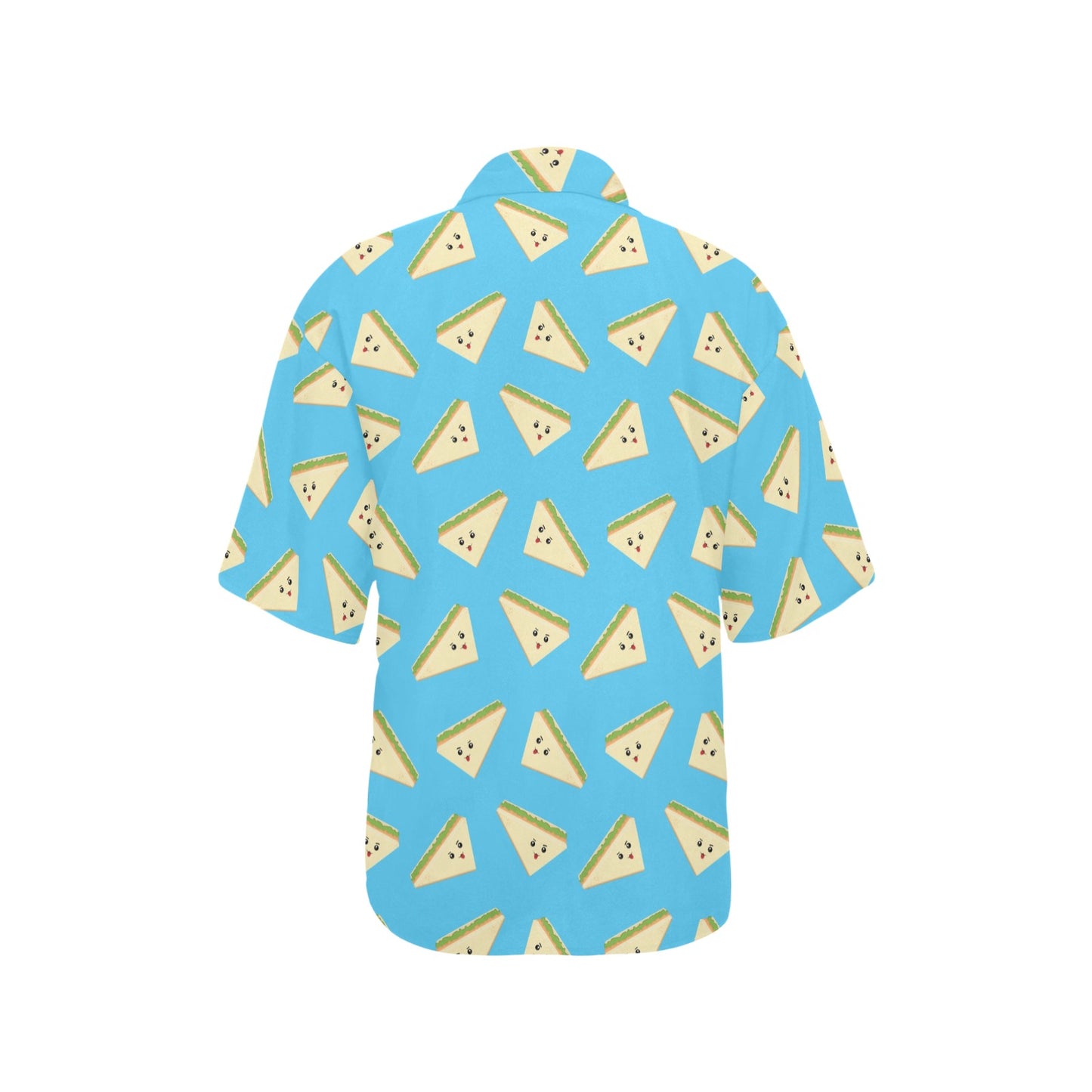 Sandwich Emoji Print Design LKS305 Women's Hawaiian Shirt
