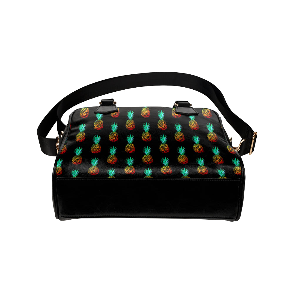 Pineapple Pattern Print Design A05 Shoulder Handbag