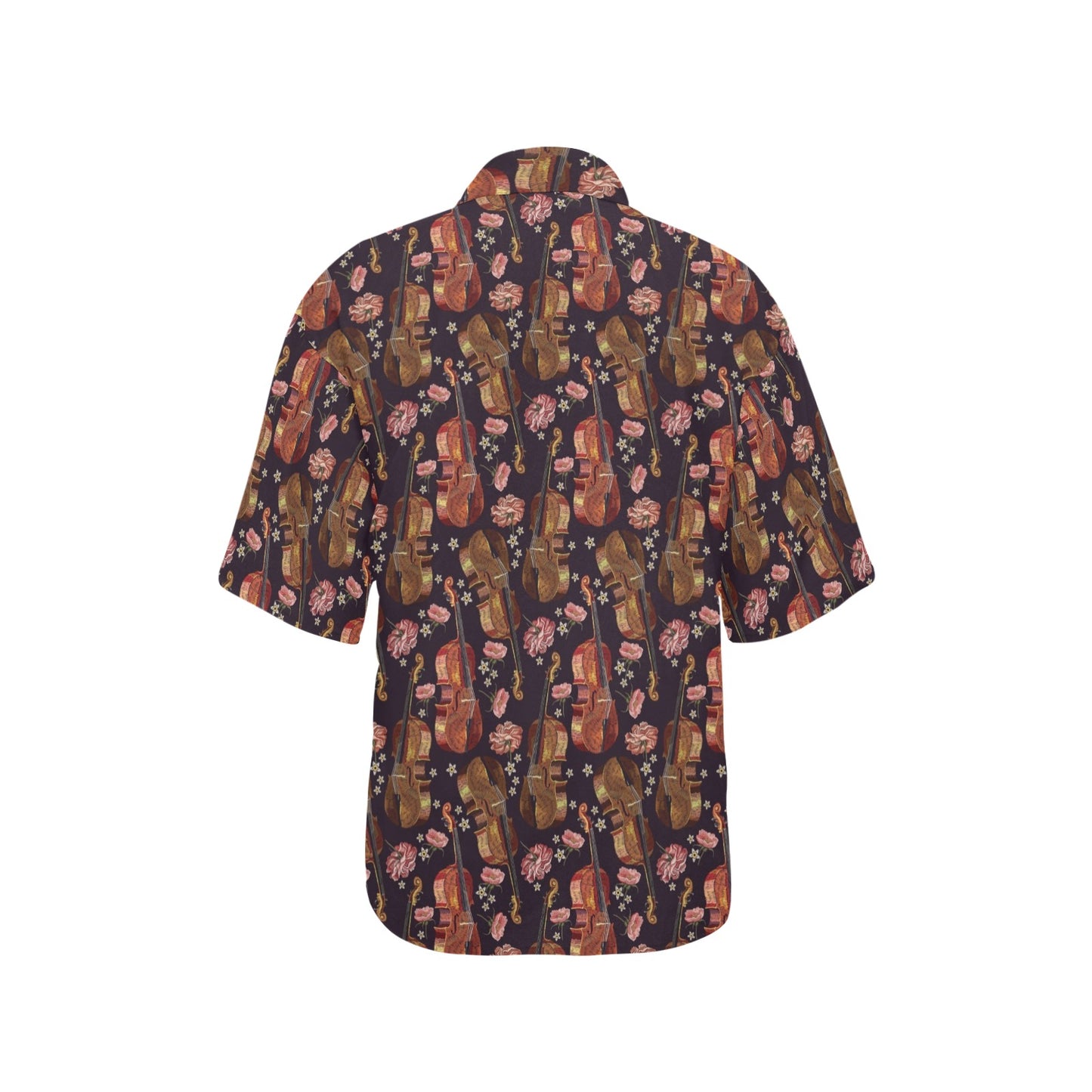 Violin Print Design LKS402 Women's Hawaiian Shirt