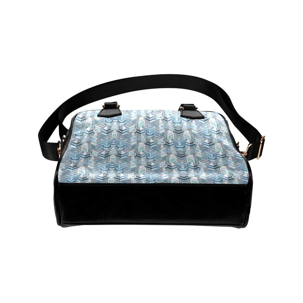 City Pattern Print Design 03 Shoulder Handbag