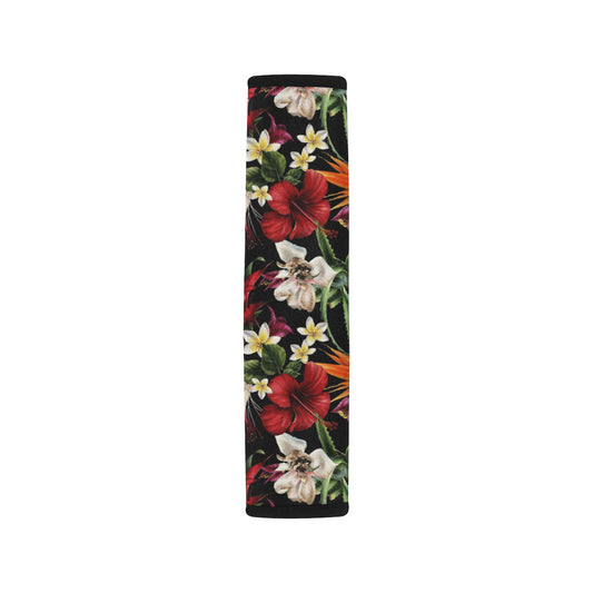 Summer Floral Pattern Print Design SF03 Car Seat Belt Cover