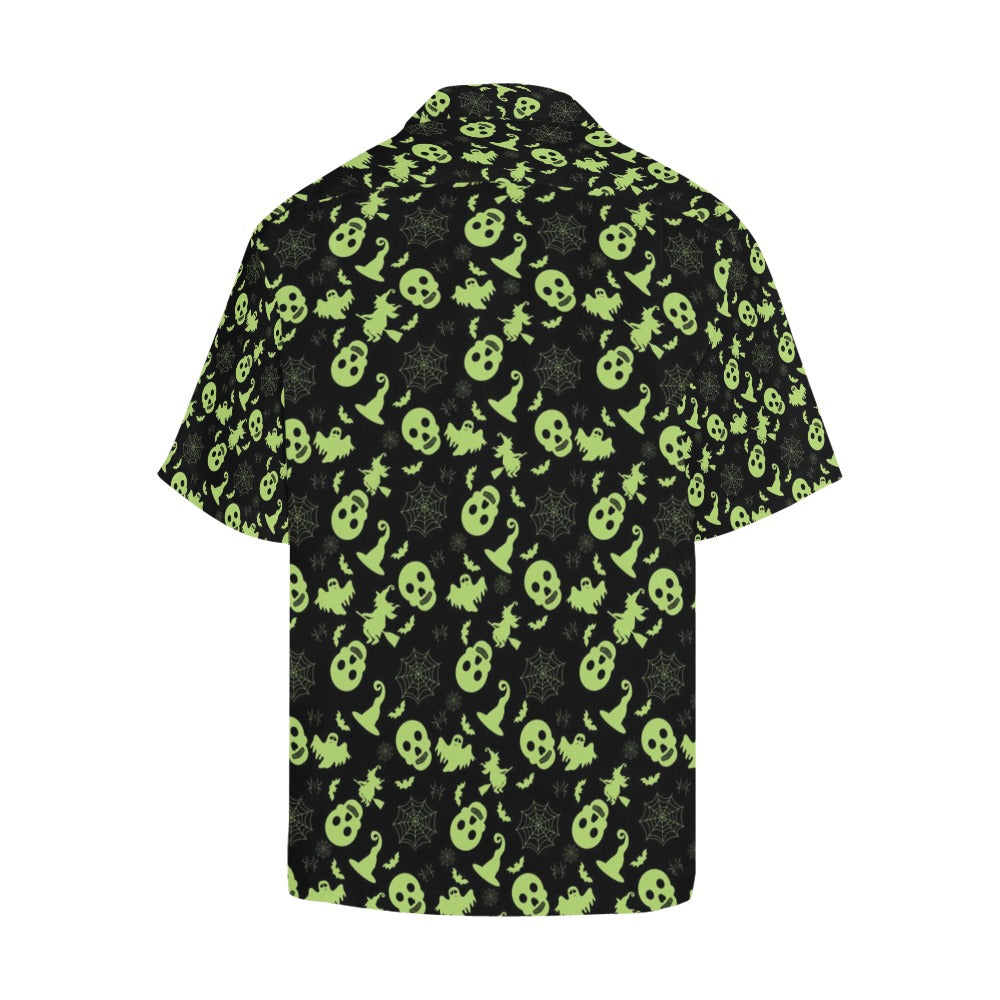 Witch Halloween Print Design LKS306 Men's Hawaiian Shirt