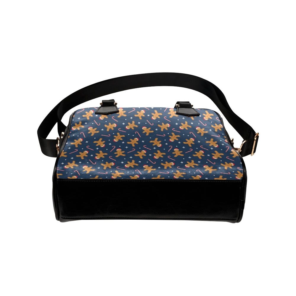 Gingerbread Pattern Print Design 01 Shoulder Handbag