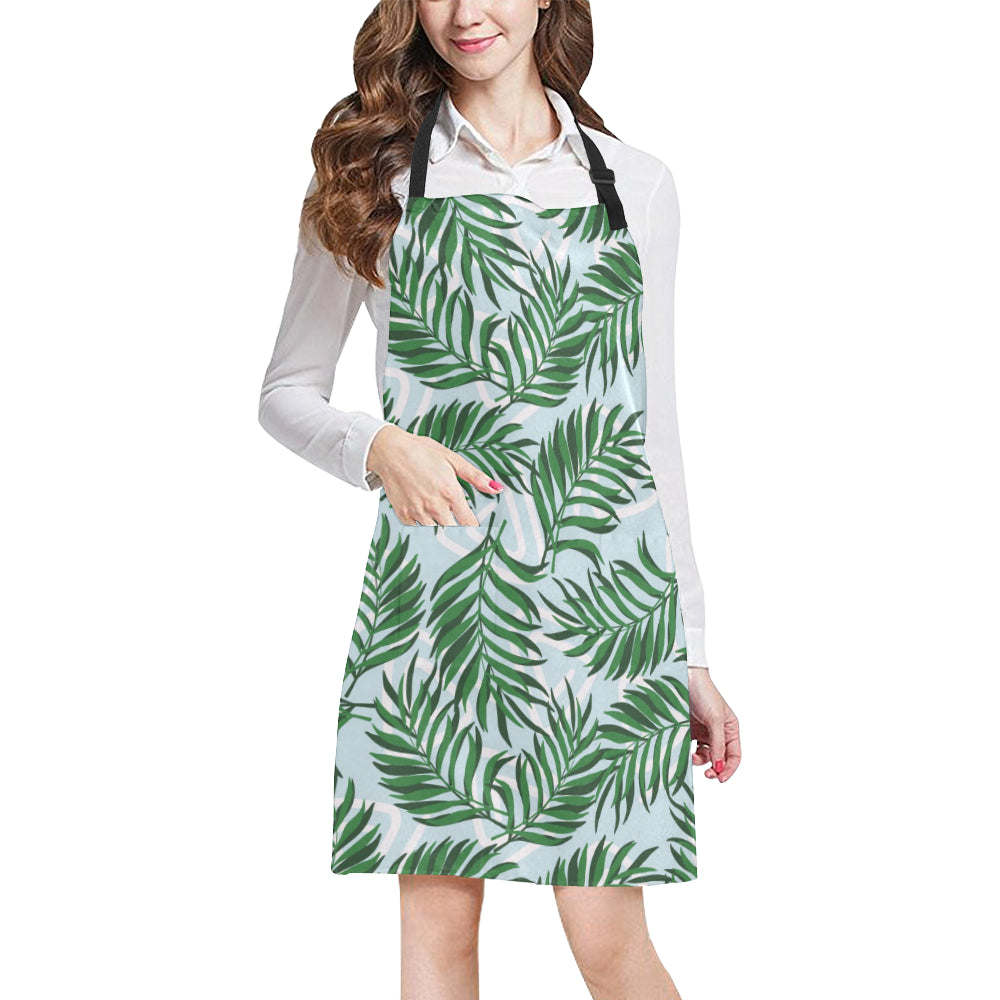Palm Leaves Pattern Print Design PL06 Apron with Pocket