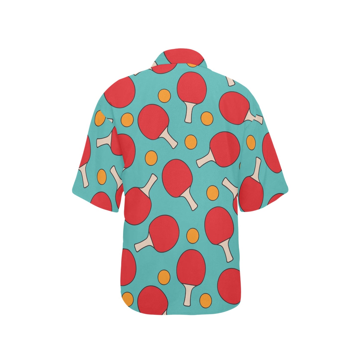 Ping Pong Pattern Print Design A01 Women's Hawaiian Shirt
