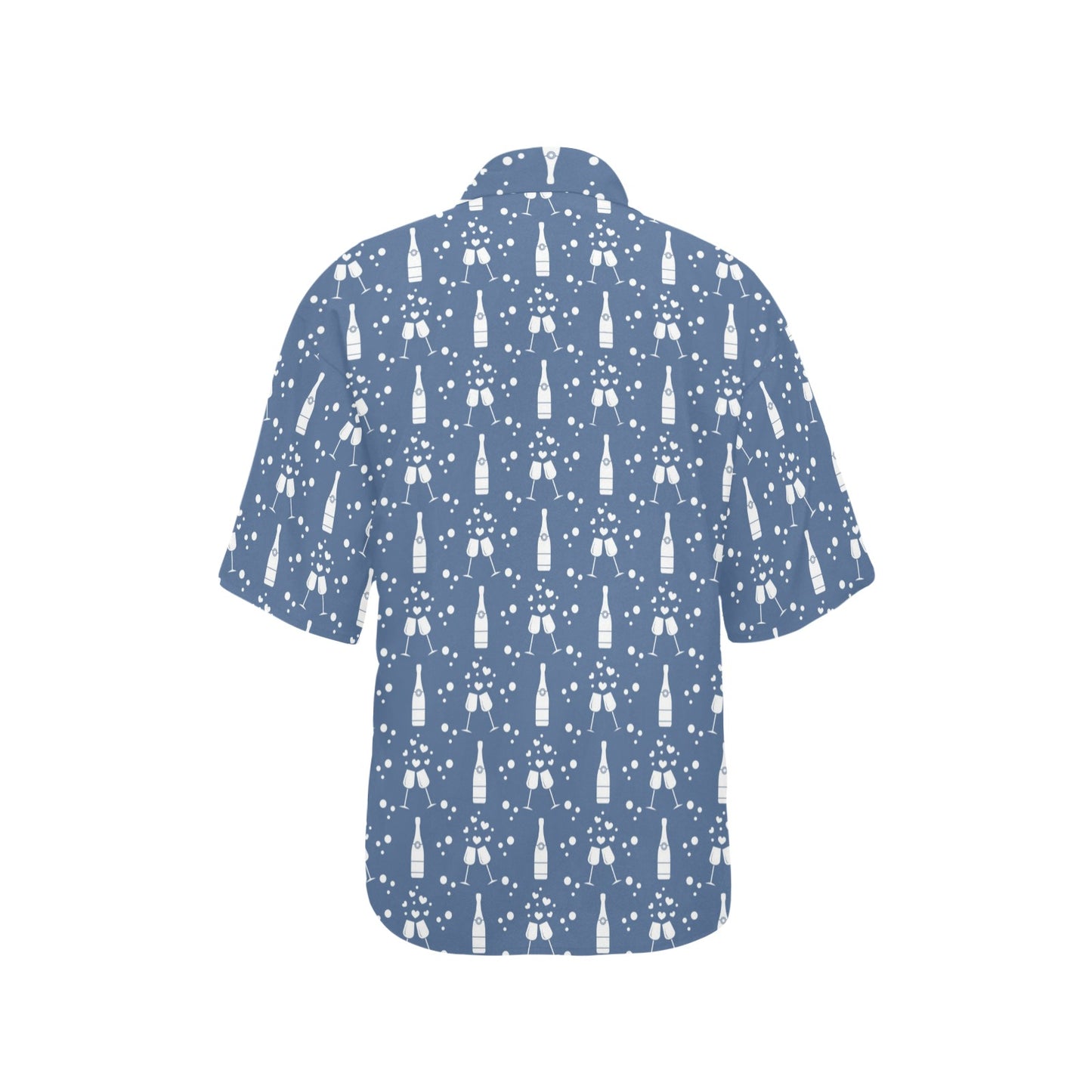 Champagne Pattern Print Design 05 Women's Hawaiian Shirt