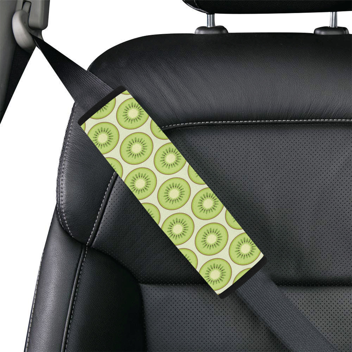 Kiwi Pattern Print Design KW02 Car Seat Belt Cover
