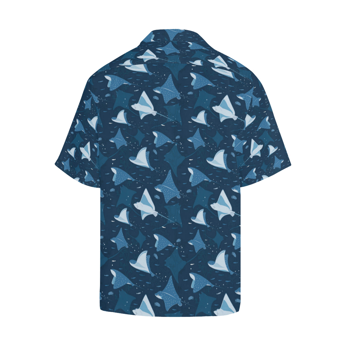 Manta Ray Pattern Print Design 02 Men's Hawaiian Shirt