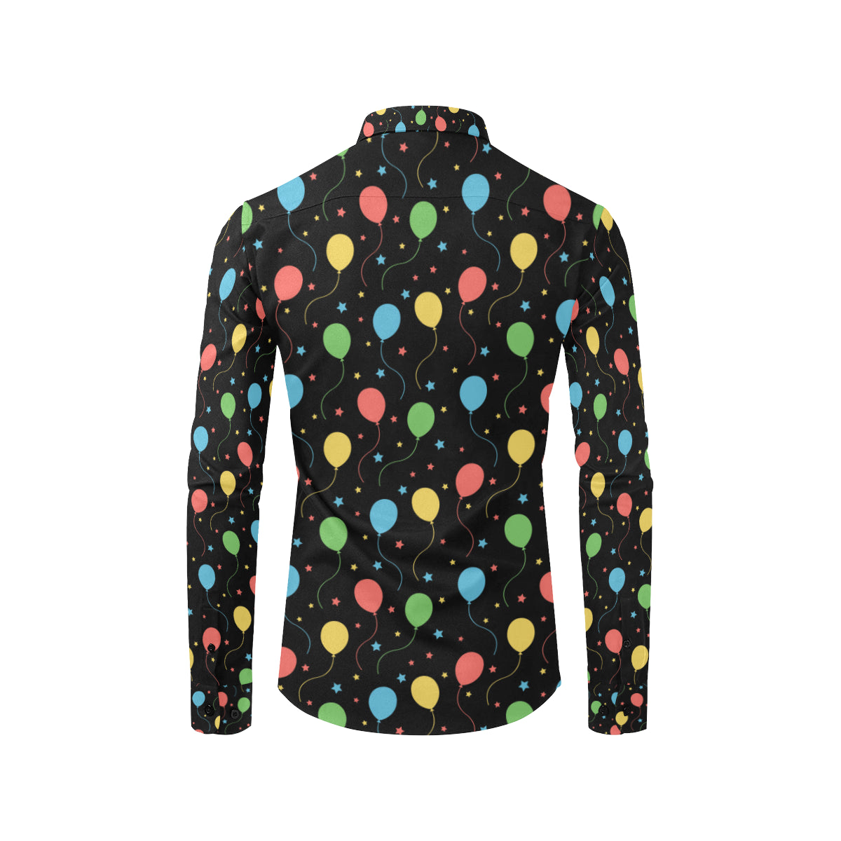 Ballon Colorful Pattern Print Design 04 Men's Long Sleeve Shirt