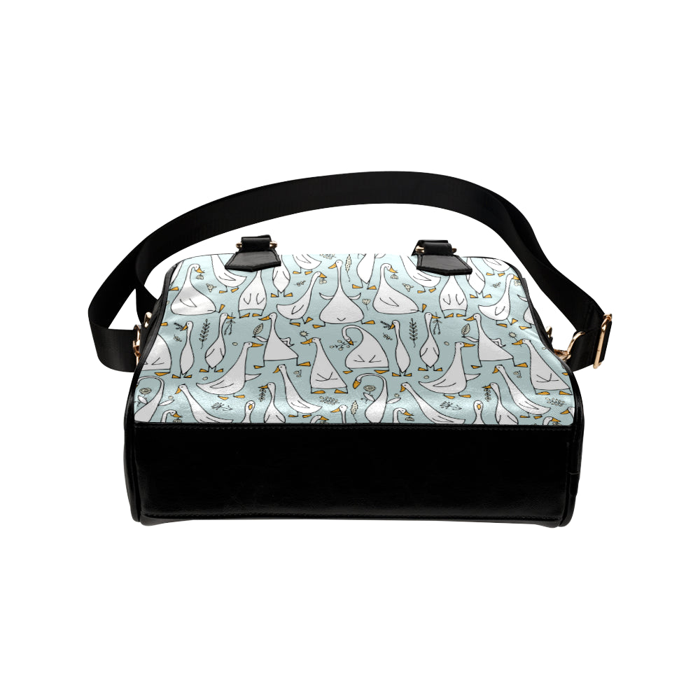Goose Pattern Print Design 03 Shoulder Handbag