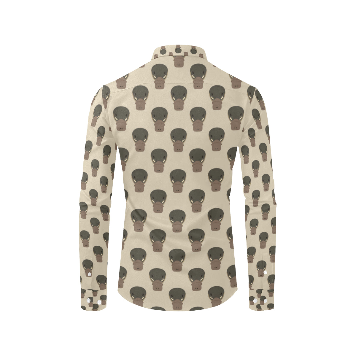 Platypus Pattern Print Design A03 Men's Long Sleeve Shirt
