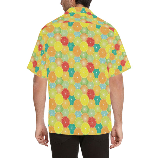 Citrus Pattern Print Design 01 Men's Hawaiian Shirt