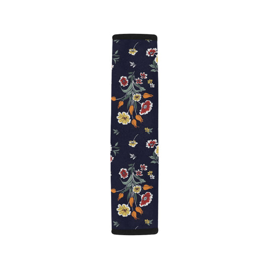 Summer Floral Pattern Print Design SF01 Car Seat Belt Cover