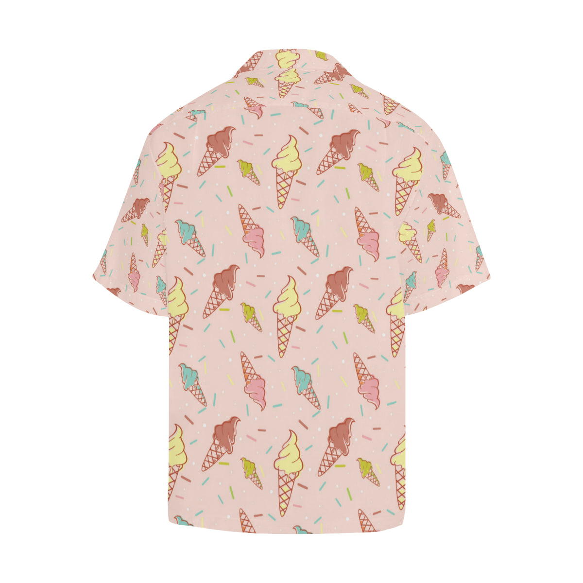 Ice Cream Pattern Print Design 02 Men's Hawaiian Shirt