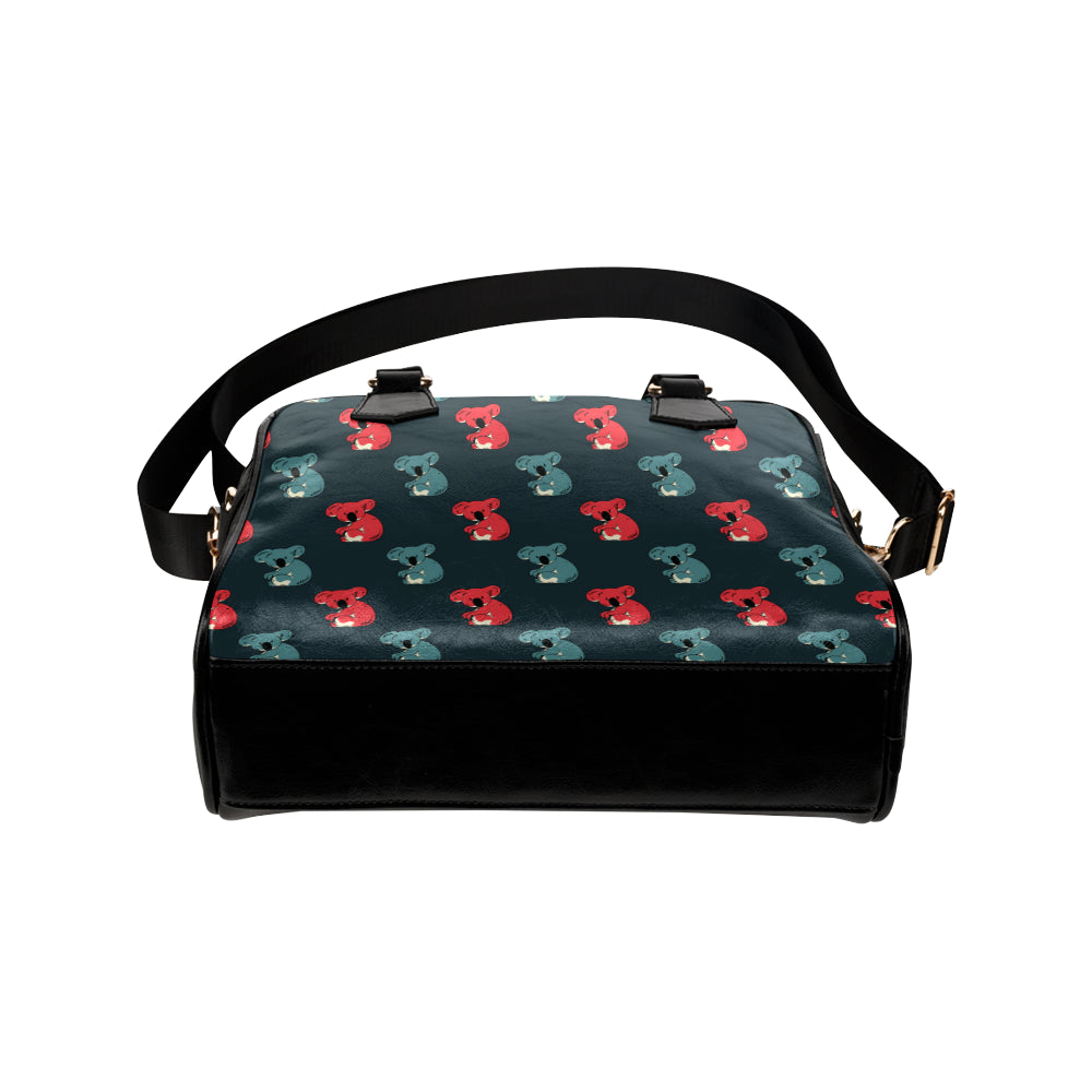 Koala Pattern Print Design 02 Shoulder Handbag