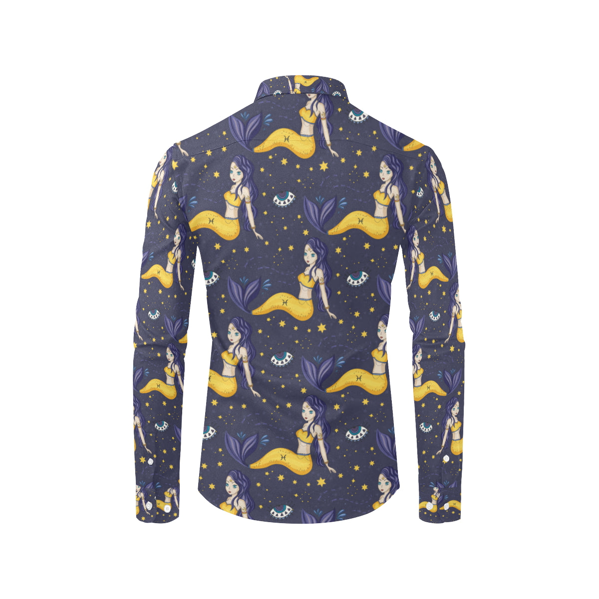 Pisces Pattern Print Design A04 Men's Long Sleeve Shirt