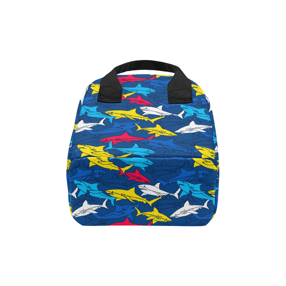 Shark Color Pattern Insulated Lunch Bag