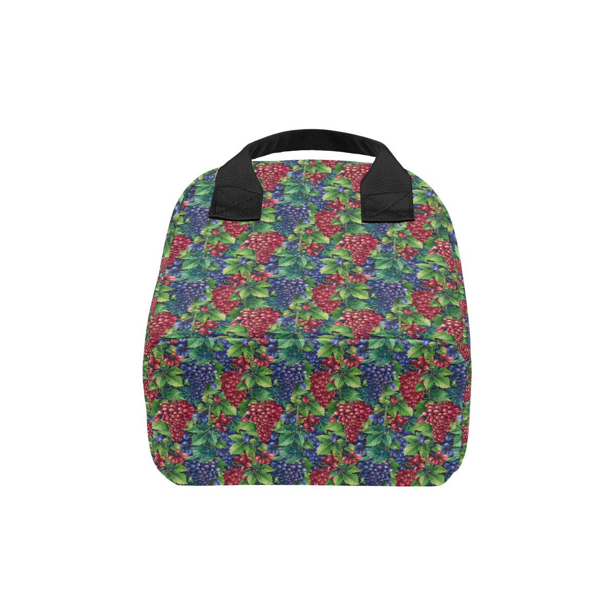 Grape Pattern Print Design GP02 Insulated Lunch Bag