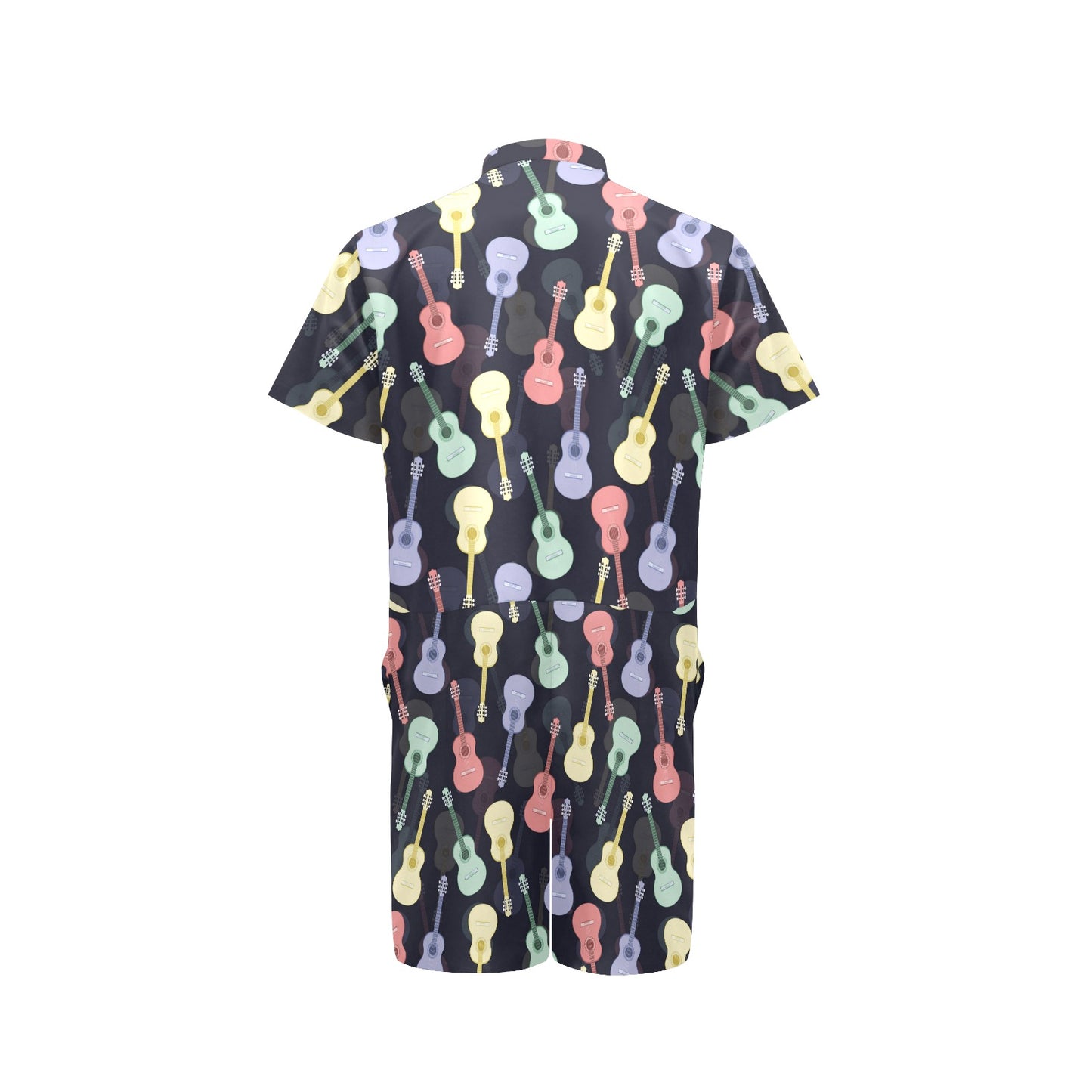 Acoustic Guitar Print Design LKS401 Men's Romper
