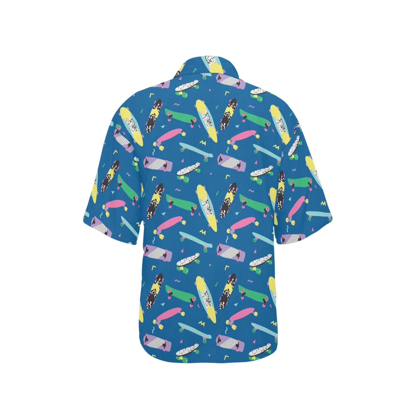Skateboard Print Design LKS302 Women's Hawaiian Shirt