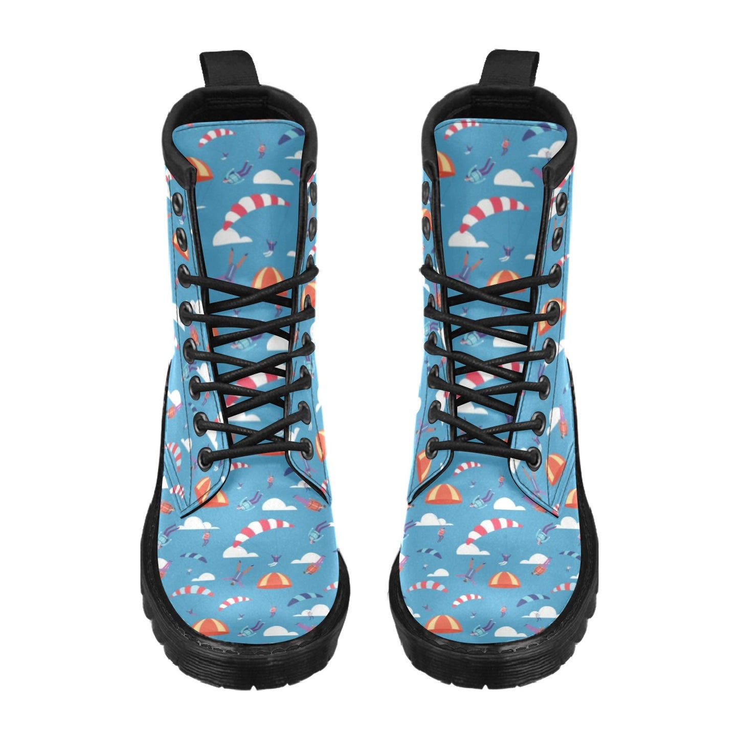 Skydiver Print Design LKS306 Women's Boots