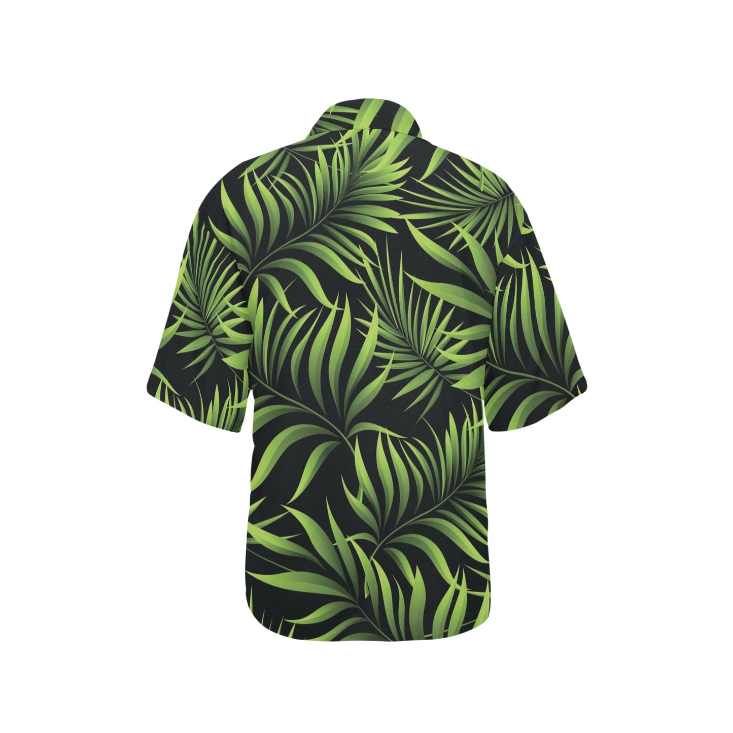 Palm Leaves Pattern Print Design PL07 Women's Hawaiian Shirt