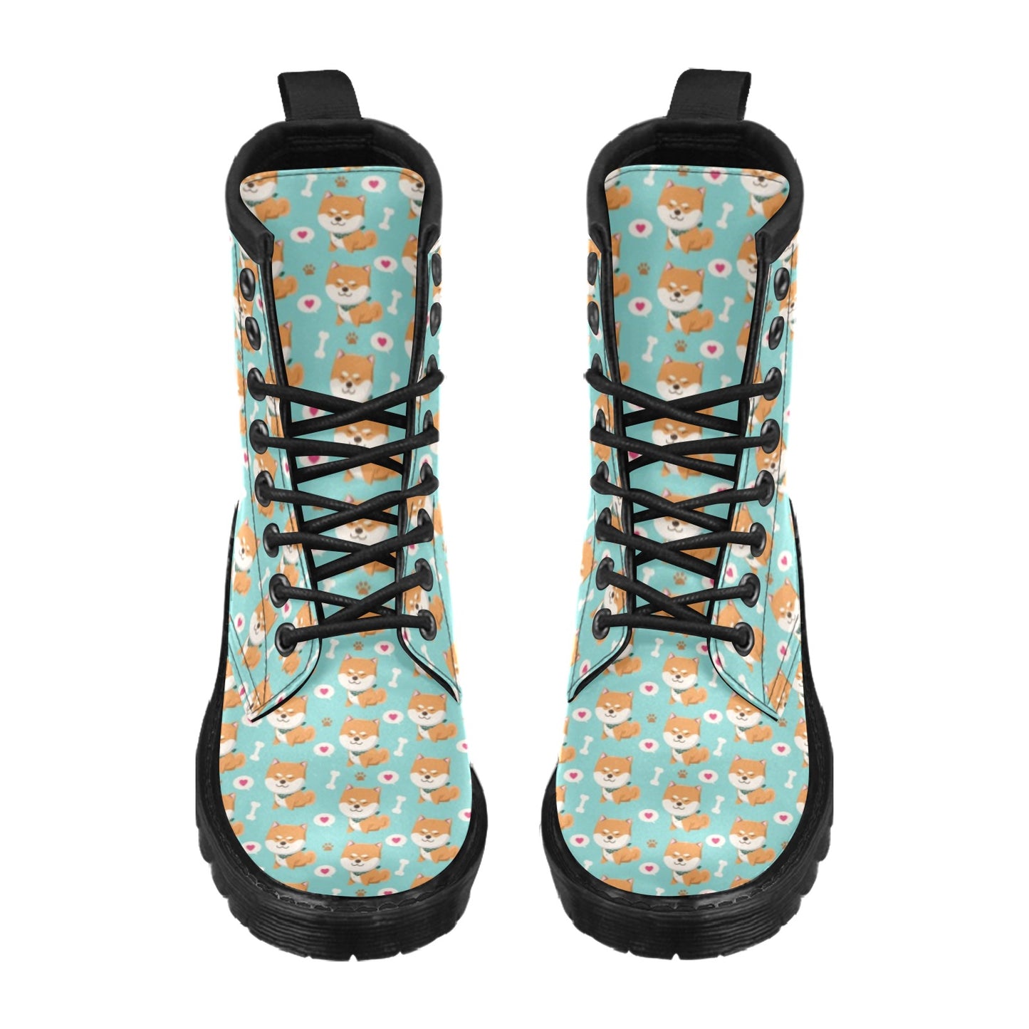 Shiba Inu Print Design LKS3013 Women's Boots