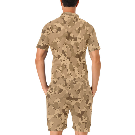 ACU Desert Digital Pattern Print Design 01 Men's Romper