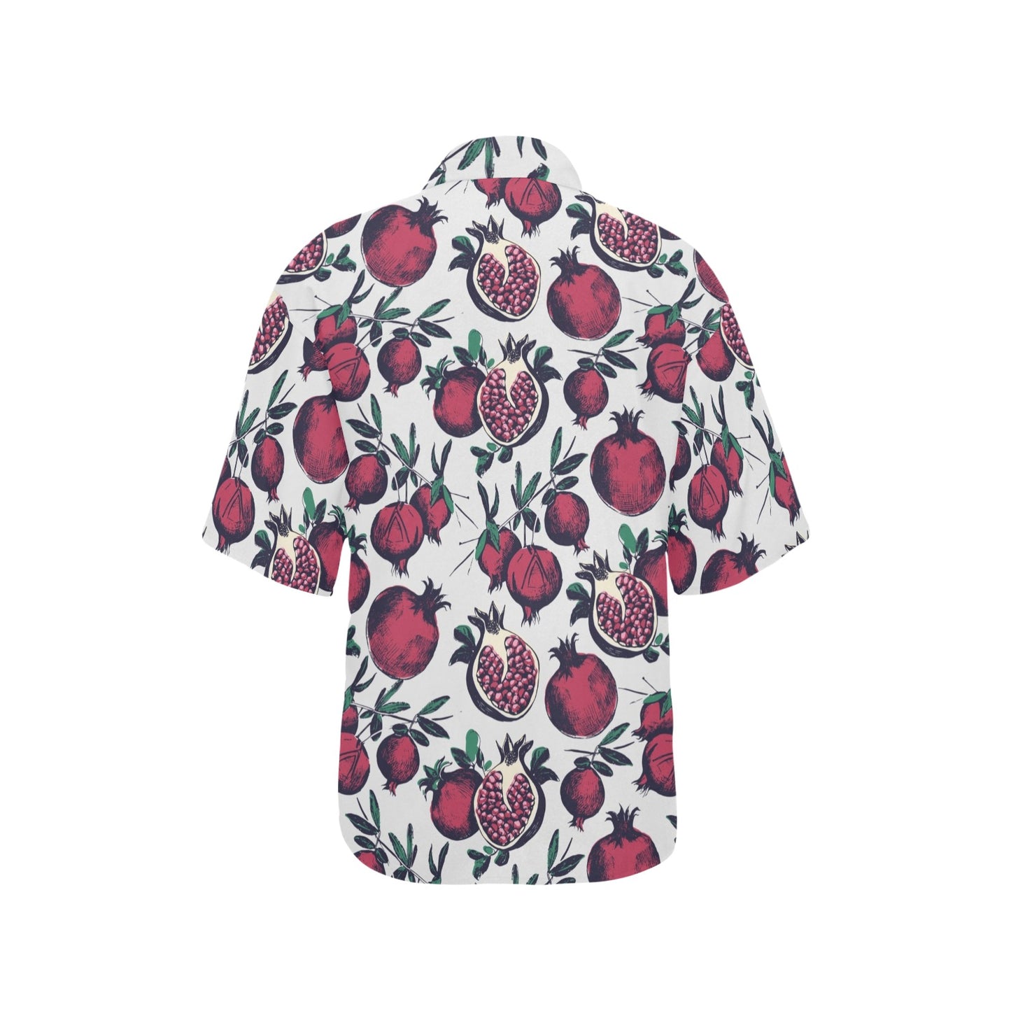 Pomegranate Pattern Print Design PG01 Women's Hawaiian Shirt