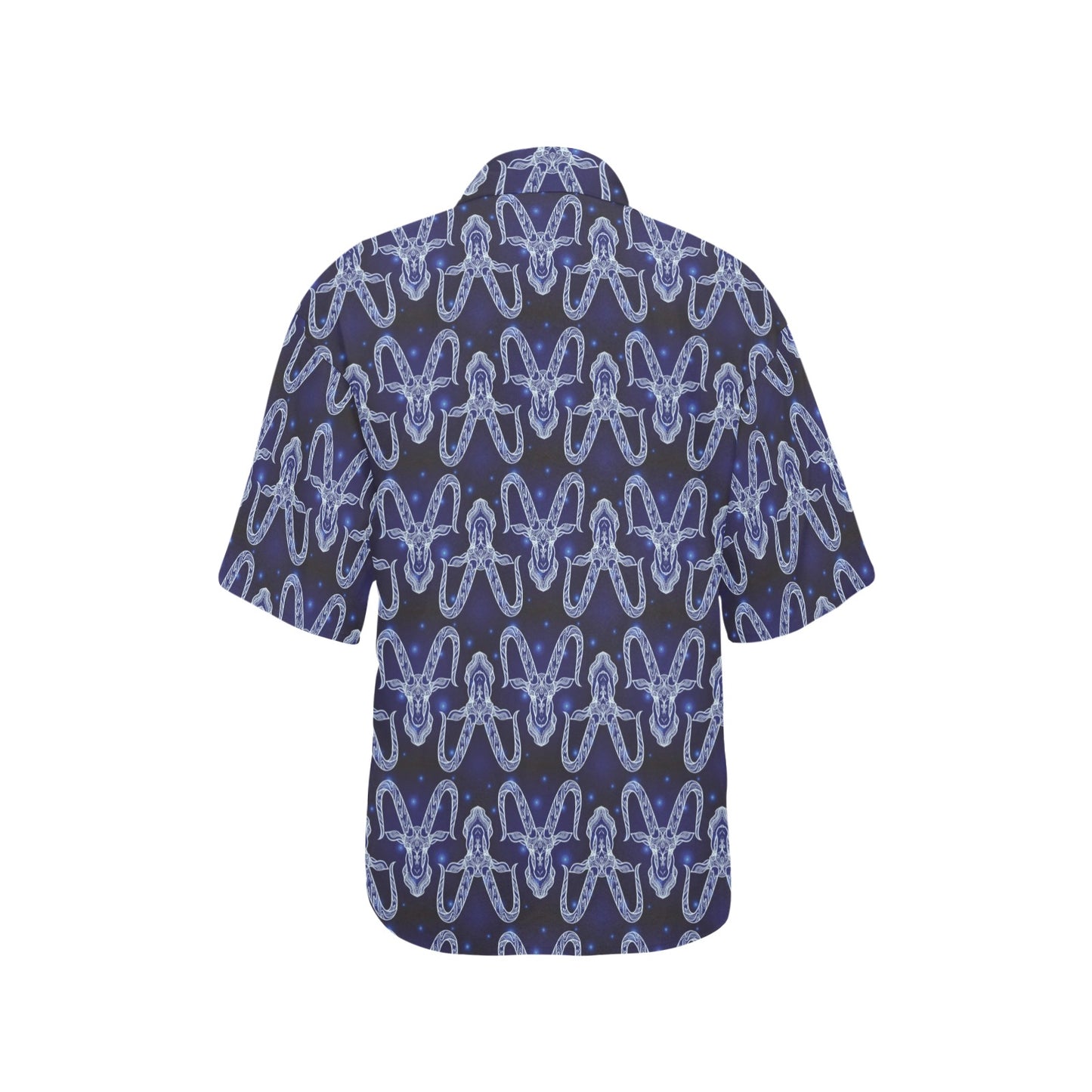 Capricorn Zodiac Pattern Print Design 03 Women's Hawaiian Shirt