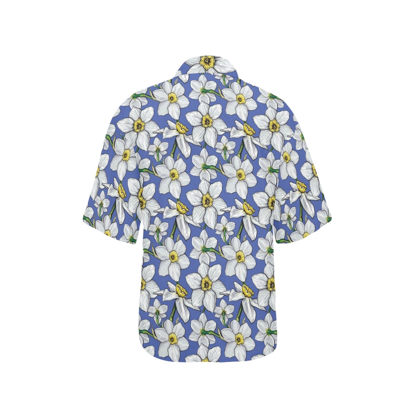 Daffodils Pattern Print Design DF08 Women's Hawaiian Shirt