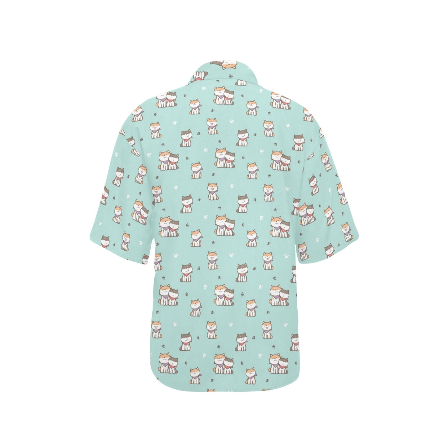 Shiba Inu Print Design LKS302 Women's Hawaiian Shirt