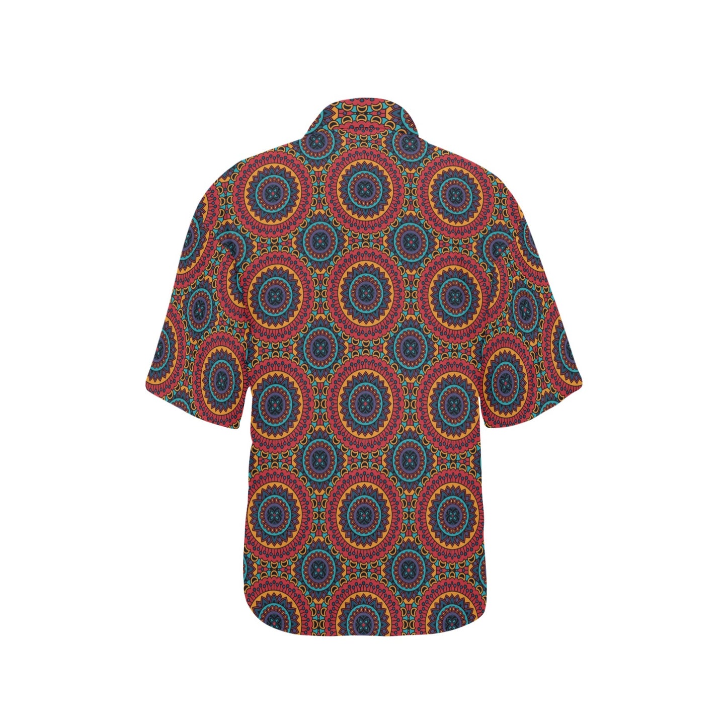 Bohemian Mandala Style Print Women's Hawaiian Shirt