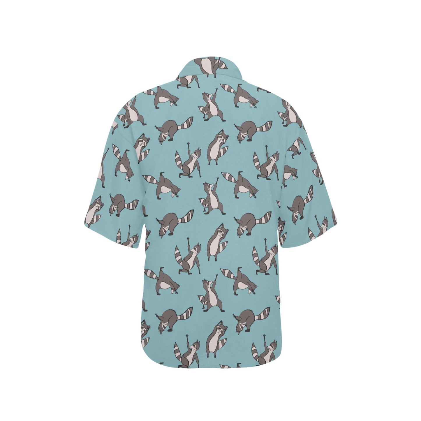 Raccoon Pattern Print Design A07 Women's Hawaiian Shirt