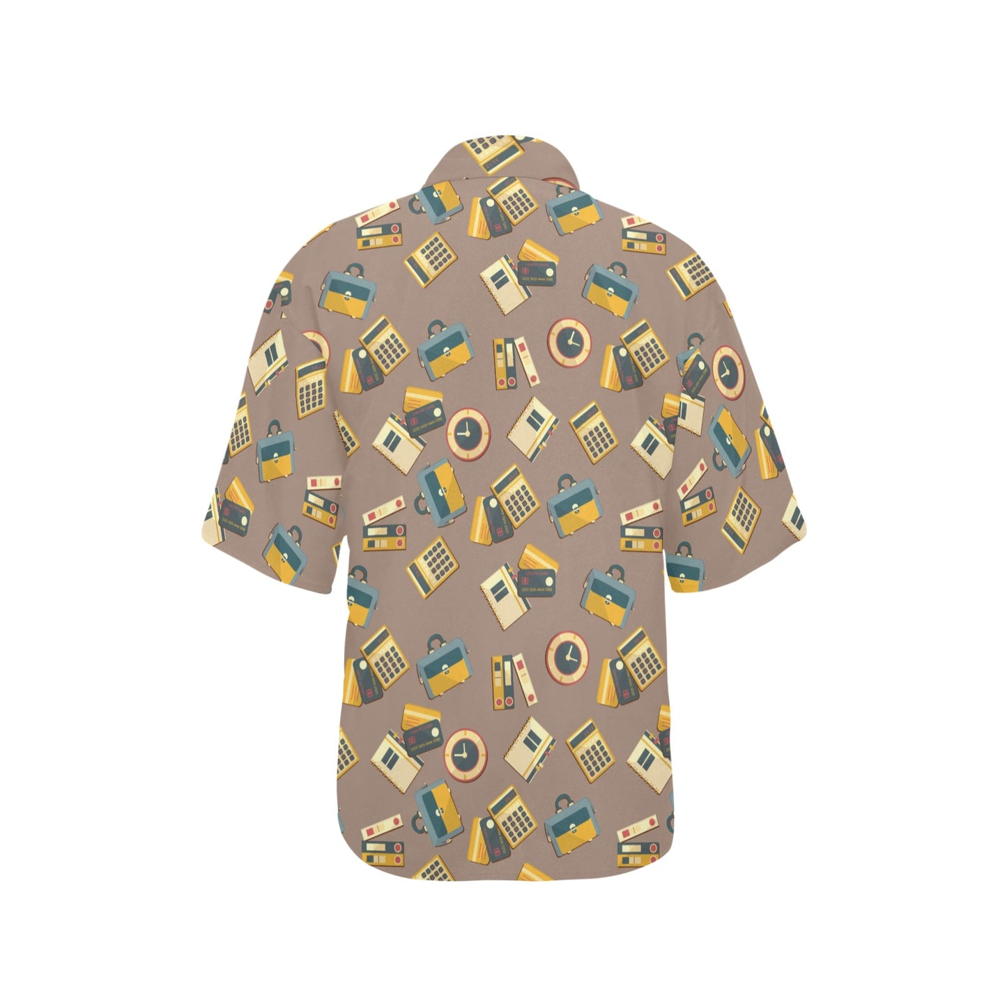 Accounting Financial Pattern Print Design 03 Women's Hawaiian Shirt