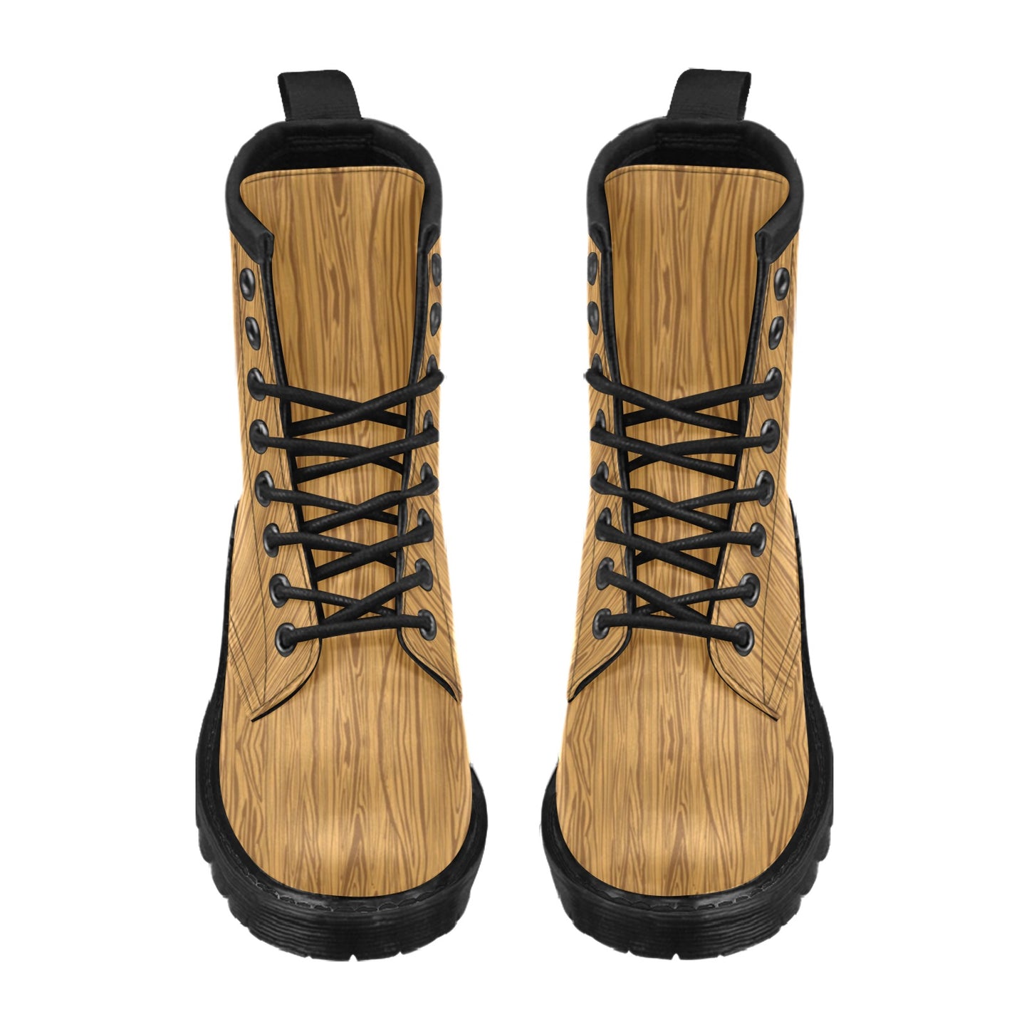 Wood Texture Print Design LKS301 Women's Boots