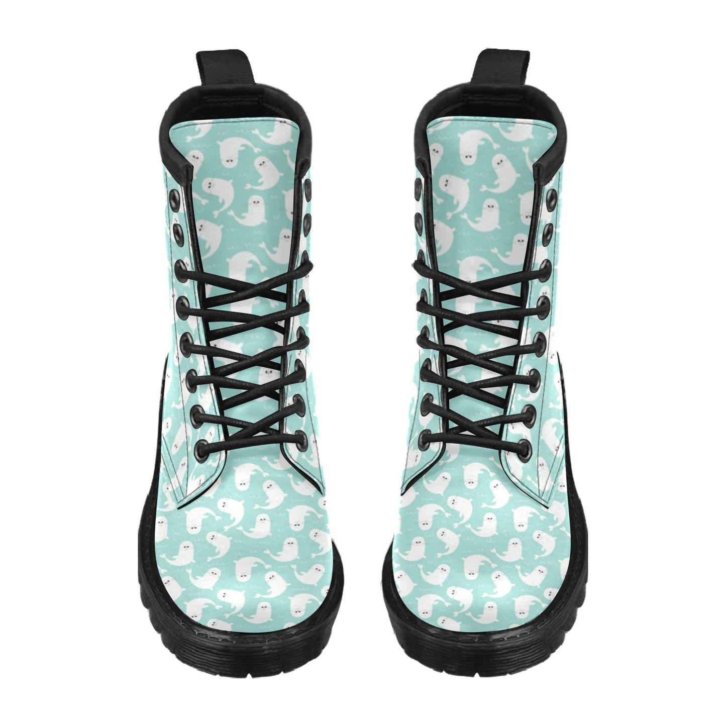 Sea Lion Print Design LKS401 Women's Boots
