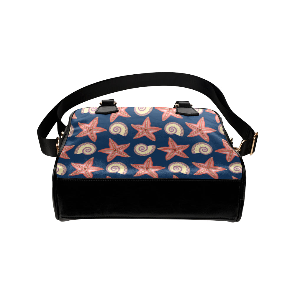 Starfish Pattern Print Design 03 Shoulder Handbag