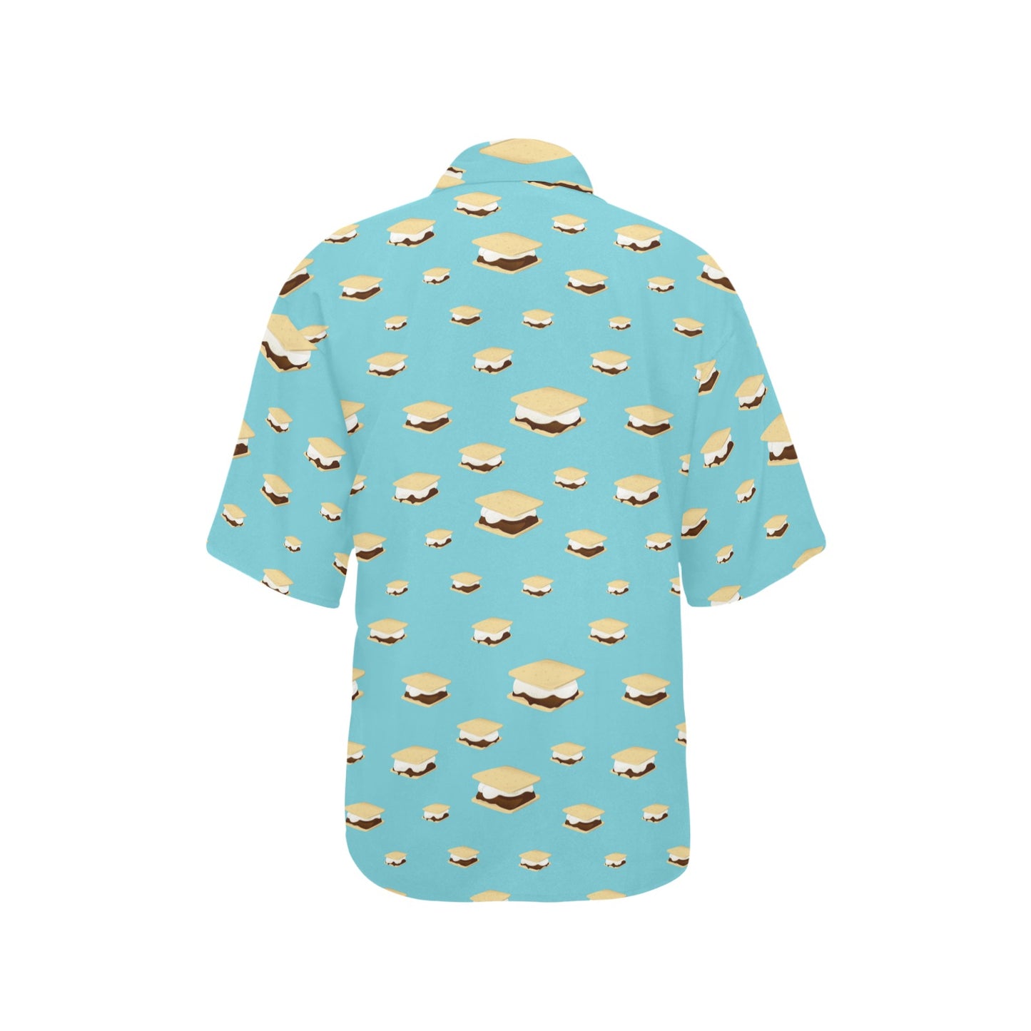 S_Mores Print Design LKS302 Women's Hawaiian Shirt