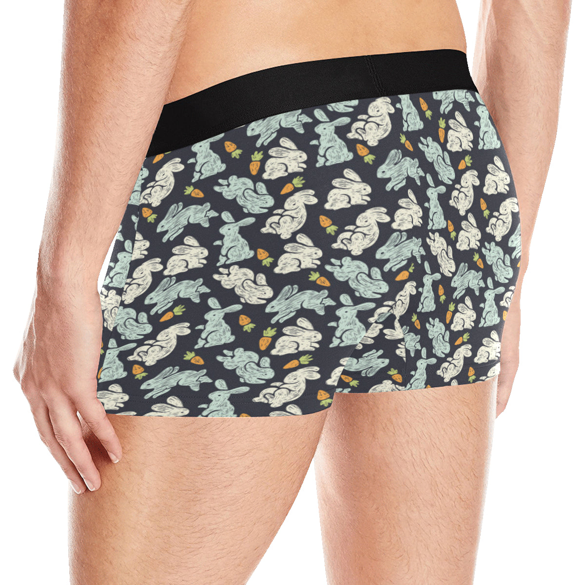 Bunny Pattern Print Design 04 Men's Boxer Briefs