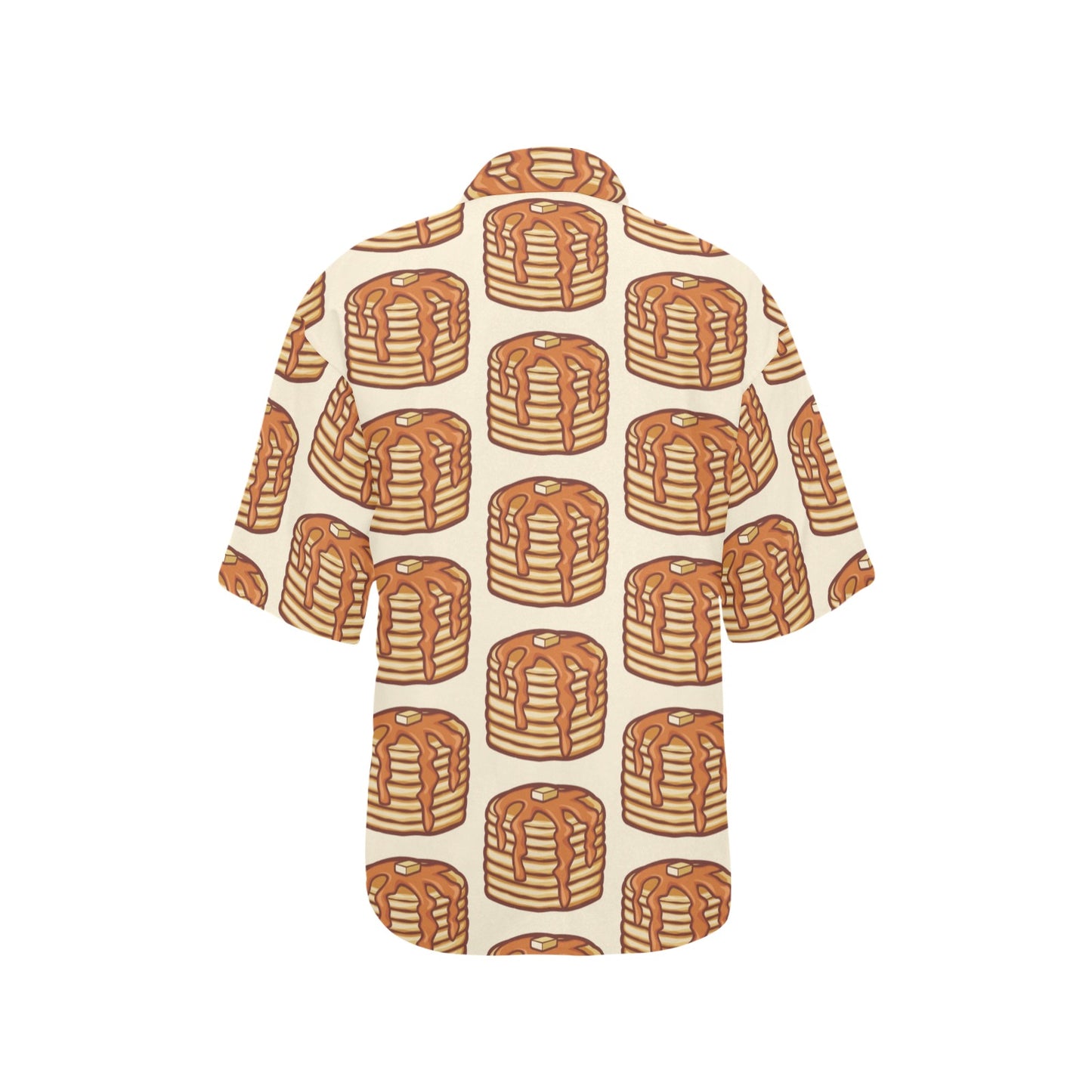 Pancake Pattern Print Design A02 Women's Hawaiian Shirt